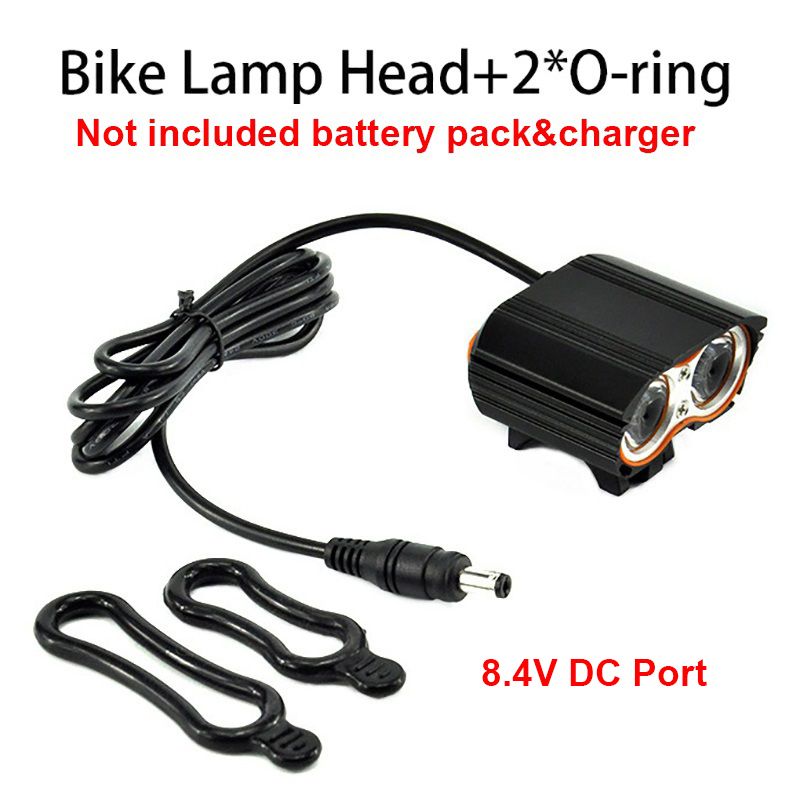 2T6 Led Bicycle Headlamp 4*18650 Battery Pack Bike Headlight Cycling Handlebar Front Lamp Bicycle Accessories