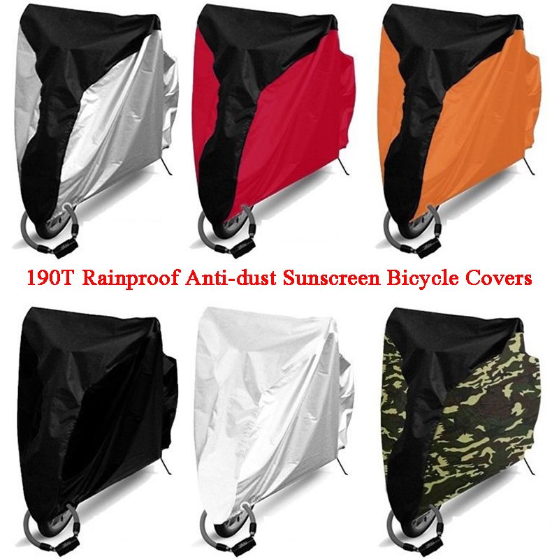 Bicycle Cover Waterproof Dustproof Sunscreen Bike Case Motorbike Protection Suit with Lock Hole Outdoor Accessories