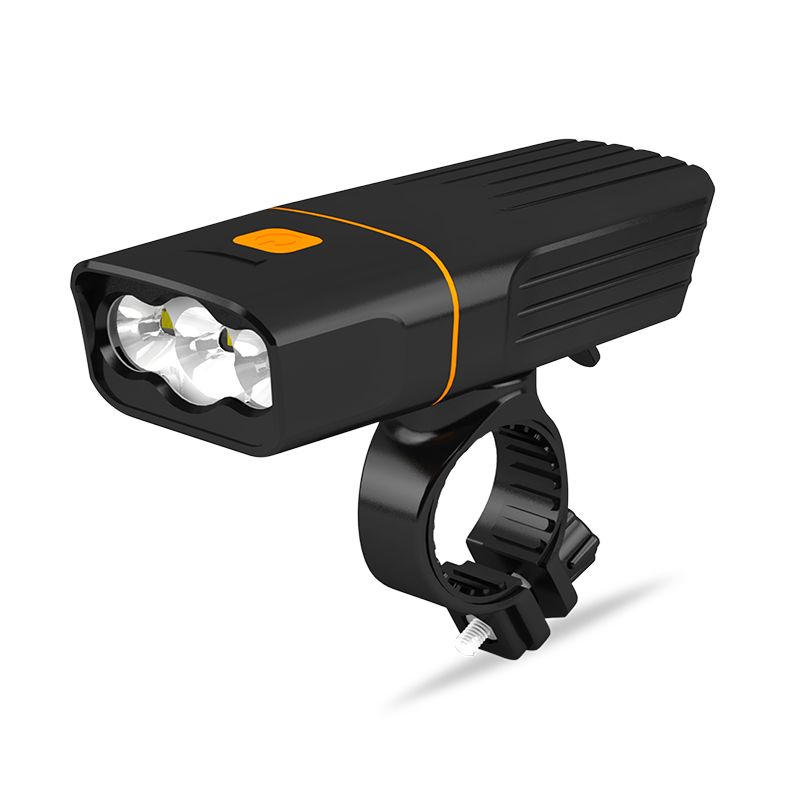 3T6 Bicycle Light USB Charging MTB Cycling Front Lamp Bike Handlebar Headlight Lantern Built-in 18650 Batteries Safety Night Riding Accessories ﻿